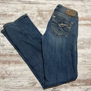 Silver Jeans Suki 17” Surplus Boot cut Jean size 27